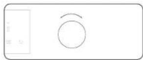 Simple line drawing of a hand cleaning a rectangular container (no text or symbols).