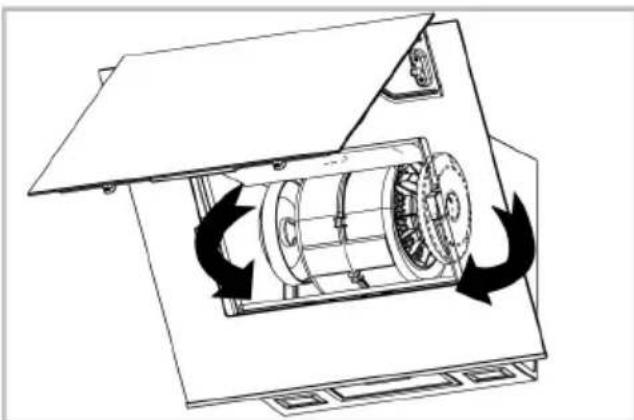 GRUNDIG GDSP2485BBSCH - Borttagning av kolfiltren - 2