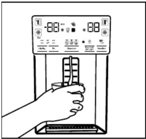 GRUNDIG GSBS13320FX - Tapning af is/vand (Tilvalg) - 1