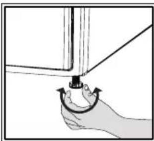 GRUNDIG GT55924CW - Adjusting the stands - 1