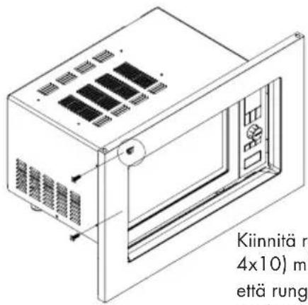Kiinnitä r 4x10) m että rung
