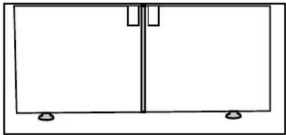 GRUNDIG GSBS13320FGB - Adjusting the stands - 1
