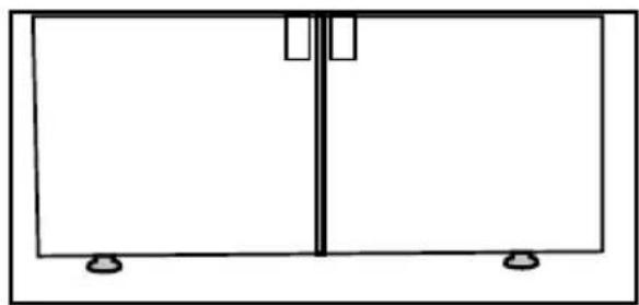 GRUNDIG GQN21220X - 3.3\* Ρύθμιση των ποδιών - 1
