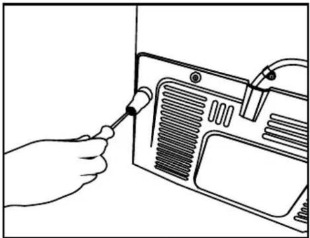 GRUNDIG GQN21220X - Fixar os calços de plástico - 2