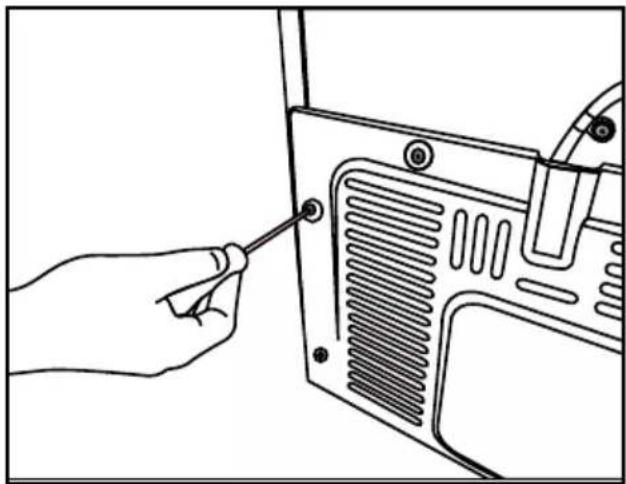 GRUNDIG GQN21220X - Fixar os calços de plástico - 1