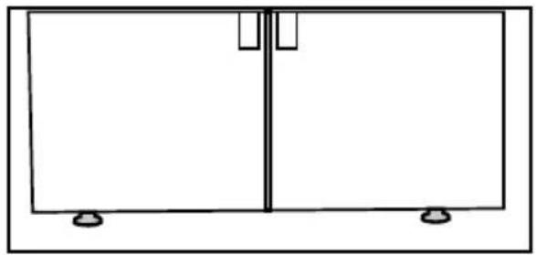 GRUNDIG GSBS15720X - Ρύθμιση των ποδιών - 1