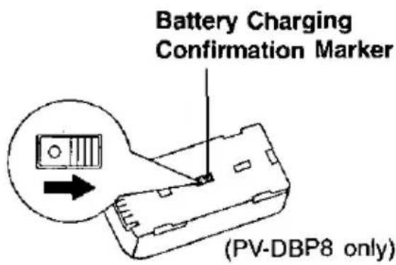 Battery Charging Confirmation Marker (PV-DBP8 only)