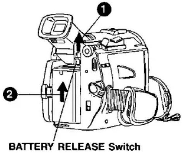 1 2 BATTERY RELEASE Switch