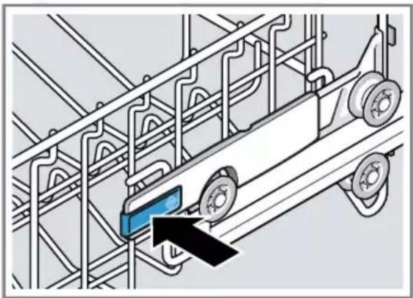 SIEMENS SX85E801BE - Indstilling af overkurven med sidearme - 1