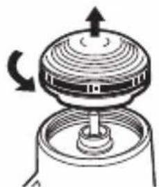 PANASONIC ES6850 - Tháo khóa lưỡi dao trong ra khởi lá ngoài dao cạo. - 1