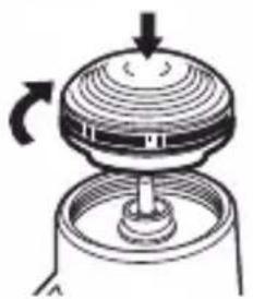 PANASONIC ES6850 - Attach the blade. Turn the blade to - 1
