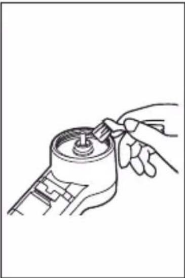 PANASONIC ES6850 - Clean with the brush as illustrated. - 3