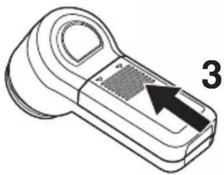 PANASONIC ES6850 - Gắn lại nắp đay pin. - 1