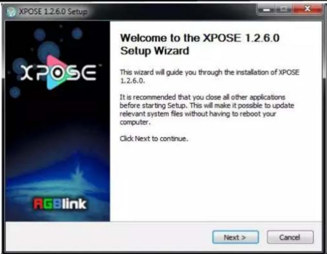 XPOSE 1.2.6.0 Setup Welcome to the XPOSE 1.2.6.0 Setup Wizard This wizard will guide you through the installation of XPOSE 1.2.6.0. It is recommended that you close all other applications before starting Setup. This will make it possible to update relevant system files without having to reboot your computer. Click Next to continue. Next > Cancel