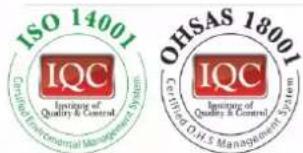 ISO 14001 IQC Institute of Quality & Control OHSAS 18001 IQC Institute of Quality & Control OHSAS O.H.S. Management System