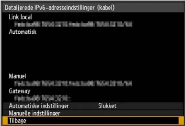 CANON XEED 4K6021Z - Detaljerede indstillinger (kabel) - 4