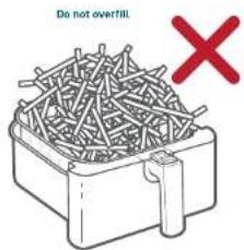 Do not overfill.