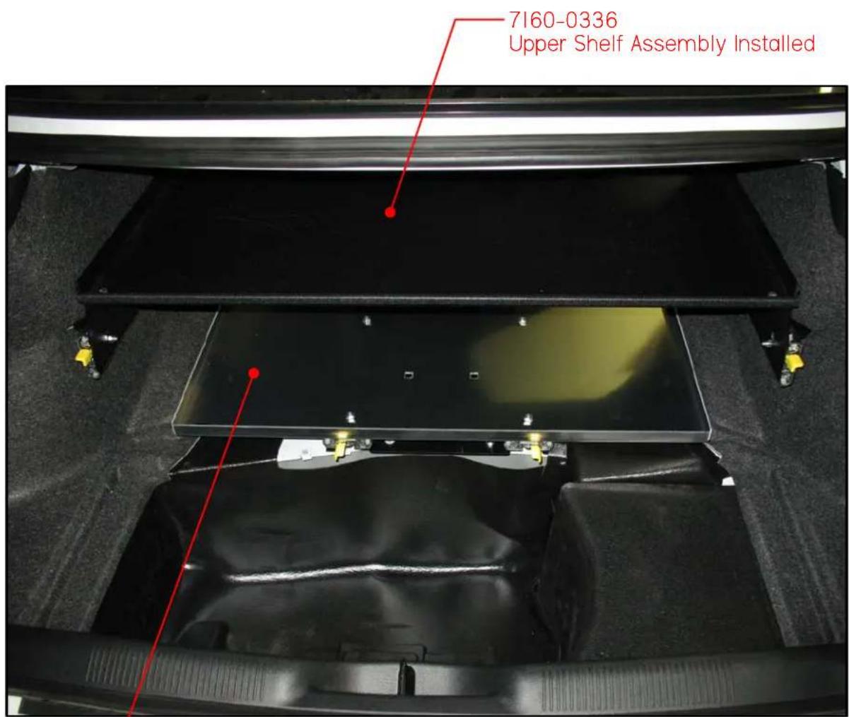 7160-0336 Upper Shelf Assembly Installed