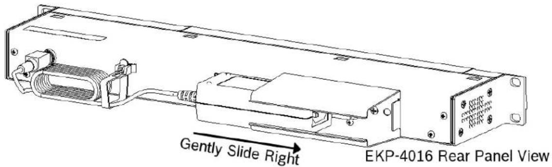 Gently Slide Right EKP-4016 Rear Panel View