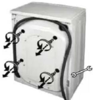 BEKO MVE 69512 ZAW - ШАГ 3. Удаление транспортировочных креплений - 2