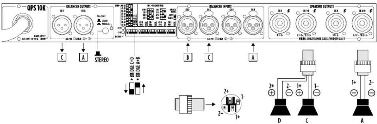 RCF QPS 6.0K - UNA COPPIA DI CANALI A PONTE E DUE CANALI INDIPENDENTI - 2