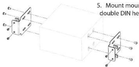 5. Mount mount double DIN hex