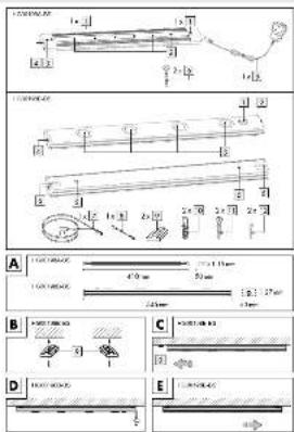 Technical schematic diagrams of mechanical components with labeled parts and dimensions