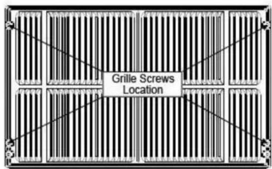 Grille Screws Location
