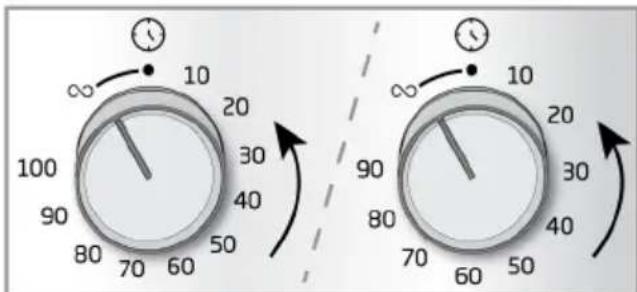 ALTUS ABO6850FB - Manual baking by selecting temperature and oven operating function - 2