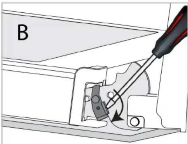 ALTUS ABO6850FB - Removing the oven door - 3