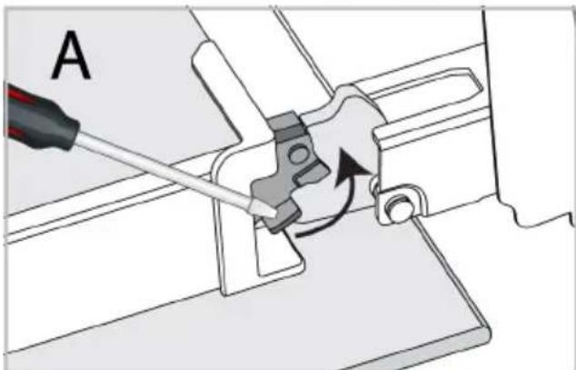 ALTUS ABO6850FB - Removing the oven door - 1