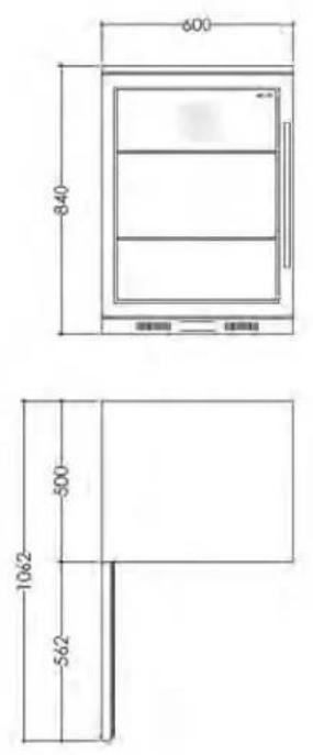 Euro Appliances EA900WFBL - DIMENSION DRAWINGS - 1