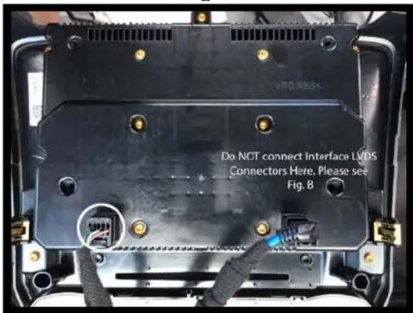 Do NOT connect Interface LVDS Connectors Here. Please see Fig. B