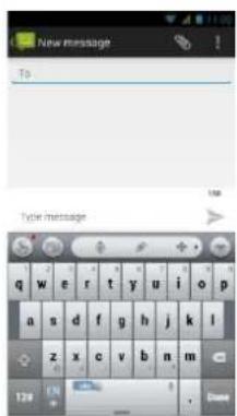 New message To type message