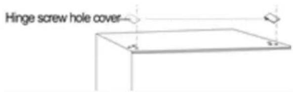 Hinge screw hole cover
