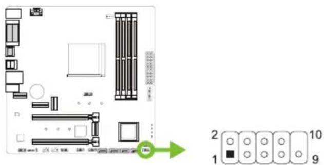 BIOSTAR B550MX/E PRO - F\_PANEL: 전면 패널 헤더 - 1