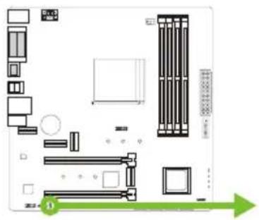 BIOSTAR B550MX/E PRO - JCMOS1: Clear CMOS Jumper - 1