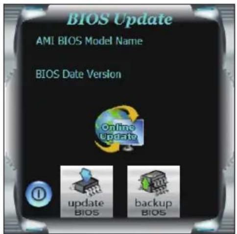 BIOS Update AMI BIOS Model Name BIOS Date Version Online Update update BIOS backup BIOS