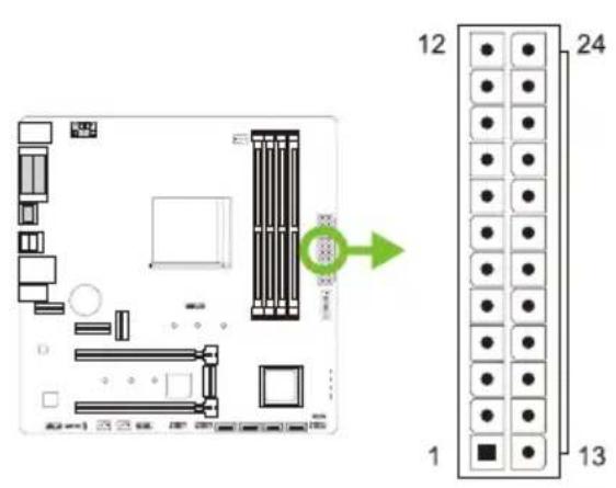 BIOSTAR B550MX/E PRO - ATX: ATX電源插槽 - 1