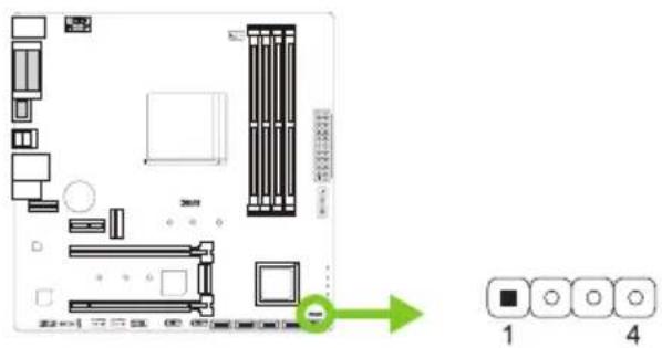 BIOSTAR B550MX/E PRO - SPKR: 揚聲器接頭 - 1