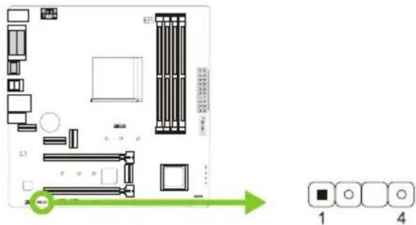 BIOSTAR B550MX/E PRO - JSPDIFOUT1: разъем цифрового аудиовыхода - 1