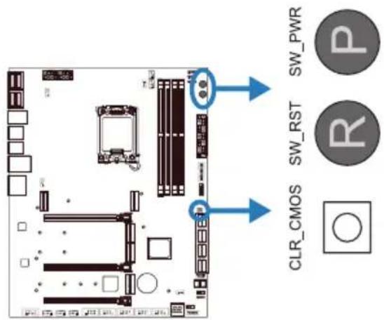 BIOSTAR Z690A Valkyrie - Кнопки, индикаторы, светодиоды Сенсорные кнопки - 1