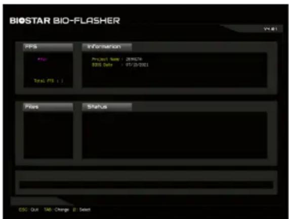 BIOSTAR BIO-FLASHER PPS Information Project Name: 2016376 BOS Date: 07/03/2021 Total PDS : 1 Files Status CSS: Out TAB: Change B: Select