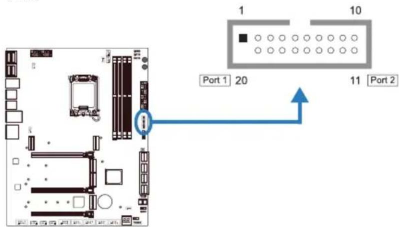 Port 1 20 Port 2 1 10