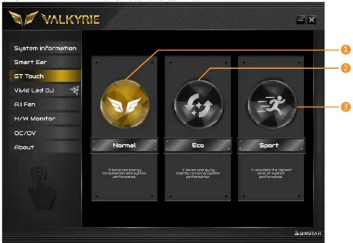 VALKYRIE System information Smart Ear GT Touch Vivid Led DJ AI Fan H/W Monitor OC/OV About Normal Eco Sport ① ② ③ ④ ⑤ ⑥ ⑦ ⑧ ⑨ ⑩ ⑪ ⑫ ⑬ ⑭ ⑮ ⑯ ⑰ ⑱ ⑲ ⑳ ⑴ ⑵ ⑶ ⑷ ⑧ ⑨ ⑩ ⑪ ⑫ ⑬ ⑭ ⑮ ⑯ ⑰ ⑱ ⑲ ⑳ ㉑ BIOSTAR