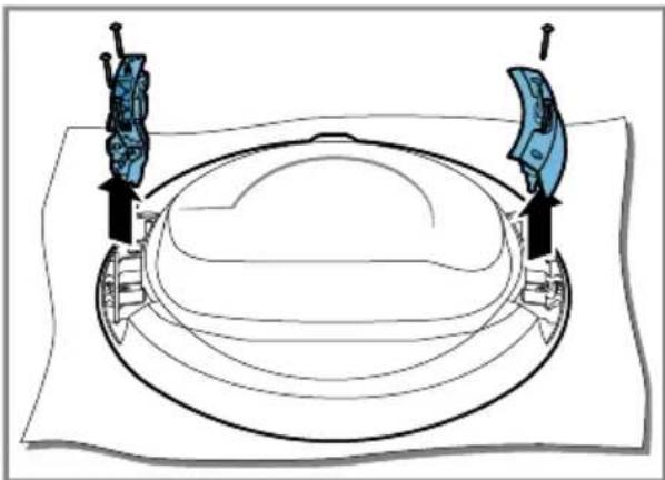 BOSCH WQB245CESN - Ombytning af lugehængsel og låsepal - 2