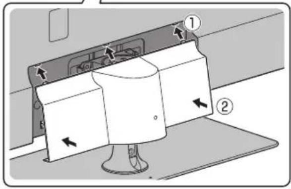 Diagram showing a device with labeled parts and directional arrows indicating movement or flow, likely illustrating a mechanical or electrical component.
