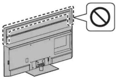 Diagram showing a computer monitor with a prohibition symbol indicating no restrictions