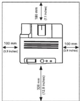 180 mm (7.1 inch) 100 mm (3.9 inches) 100 mm (3.9 inches) 326 mm (12.8 inches)