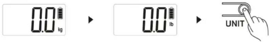 0.0 kg 0.0 lb UNIT